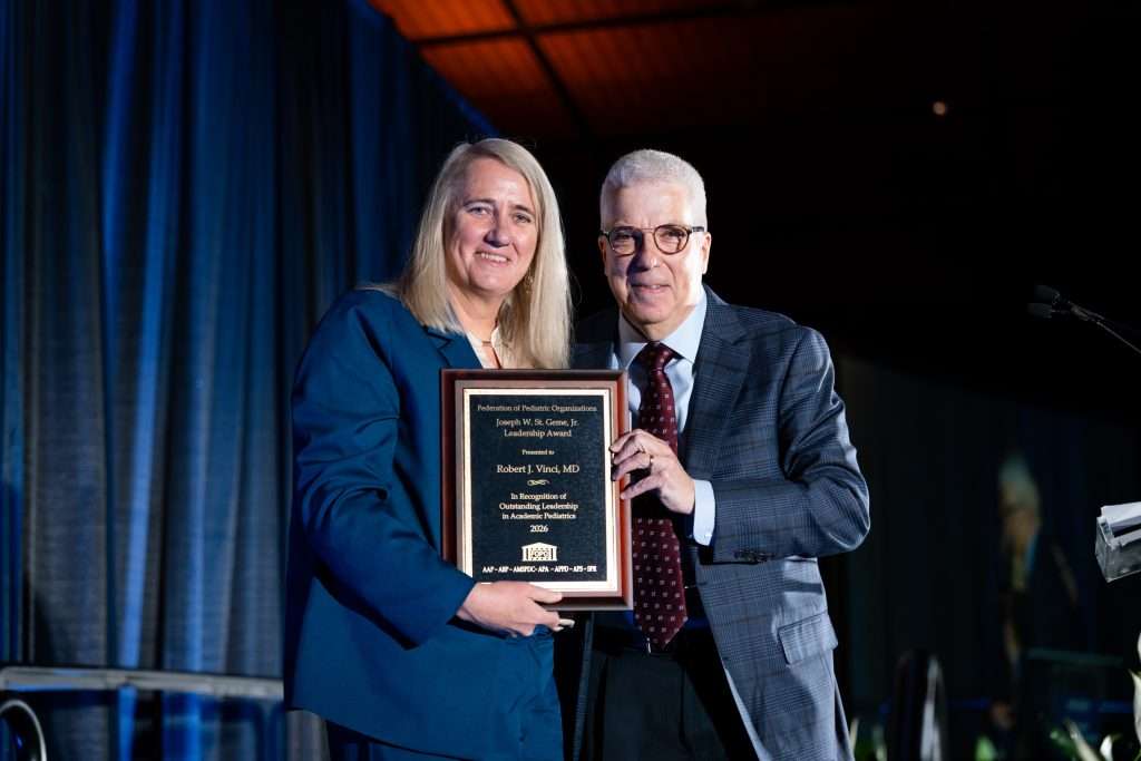 Robert (Bob) Vinci, MD and Award Presenter