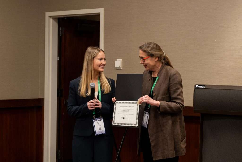 SPR Regional Research Award recipient and presenter